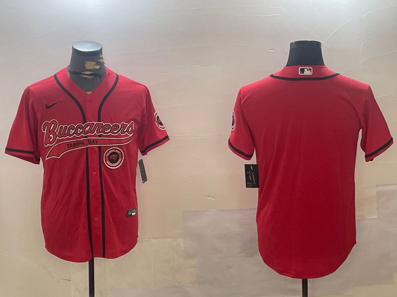 Men Tampa Bay Buccaneers Blank Red Joint Name 2024 Nike Limited NFL Jersey style 2->tampa bay buccaneers->NFL Jersey
